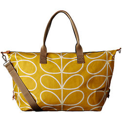 Orla Kiely Giant Linear Stem Zip-Up Holdall, Dandelion